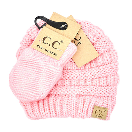 CC Baby Set | Popular CC Beanie & Mittens ( BABY-SET-1 )