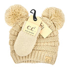 CC Baby Pom Pom Beanie and Mittens Set ( BABY-SET-4 )