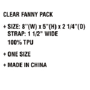 CC Clear Coliseum Belt Bag Fanny Pack ( BGS0059 )