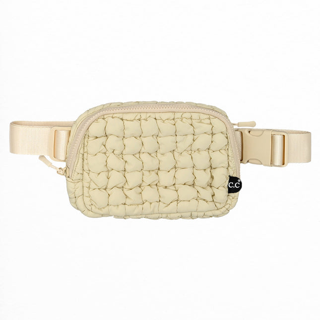 CC Quilted Puffer Belt Bag Fanny Pack ( BGS0064 )