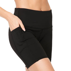 Squat Proof High Waist Biker Short | Cell Phone Pocket ( BIKER01 )