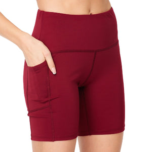 Squat Proof High Waist Biker Short | Cell Phone Pocket ( BIKER01 )