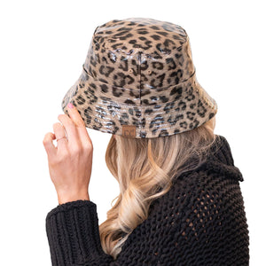 CC Leopard/Neutral Reversible Bucket Hat ( BK-3695 )