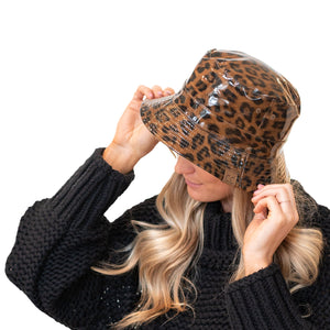 CC Leopard/Neutral Reversible Bucket Hat ( BK-3695 )