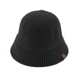 CC Ribbed Knit Adjustable Bucket Hat ( BK-3823 )