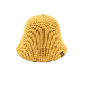 CC Ribbed Knit Adjustable Bucket Hat ( BK-3823 )