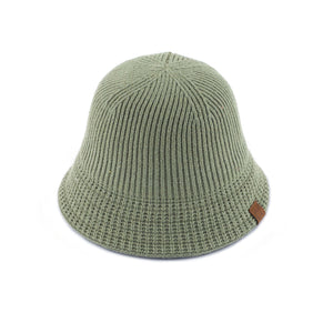 CC Ribbed Knit Adjustable Bucket Hat ( BK-3823 )