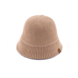 CC Ribbed Knit Adjustable Bucket Hat ( BK-3823 )