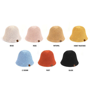 CC Crochet Knit Hat | Foldable ( BK-3934 )