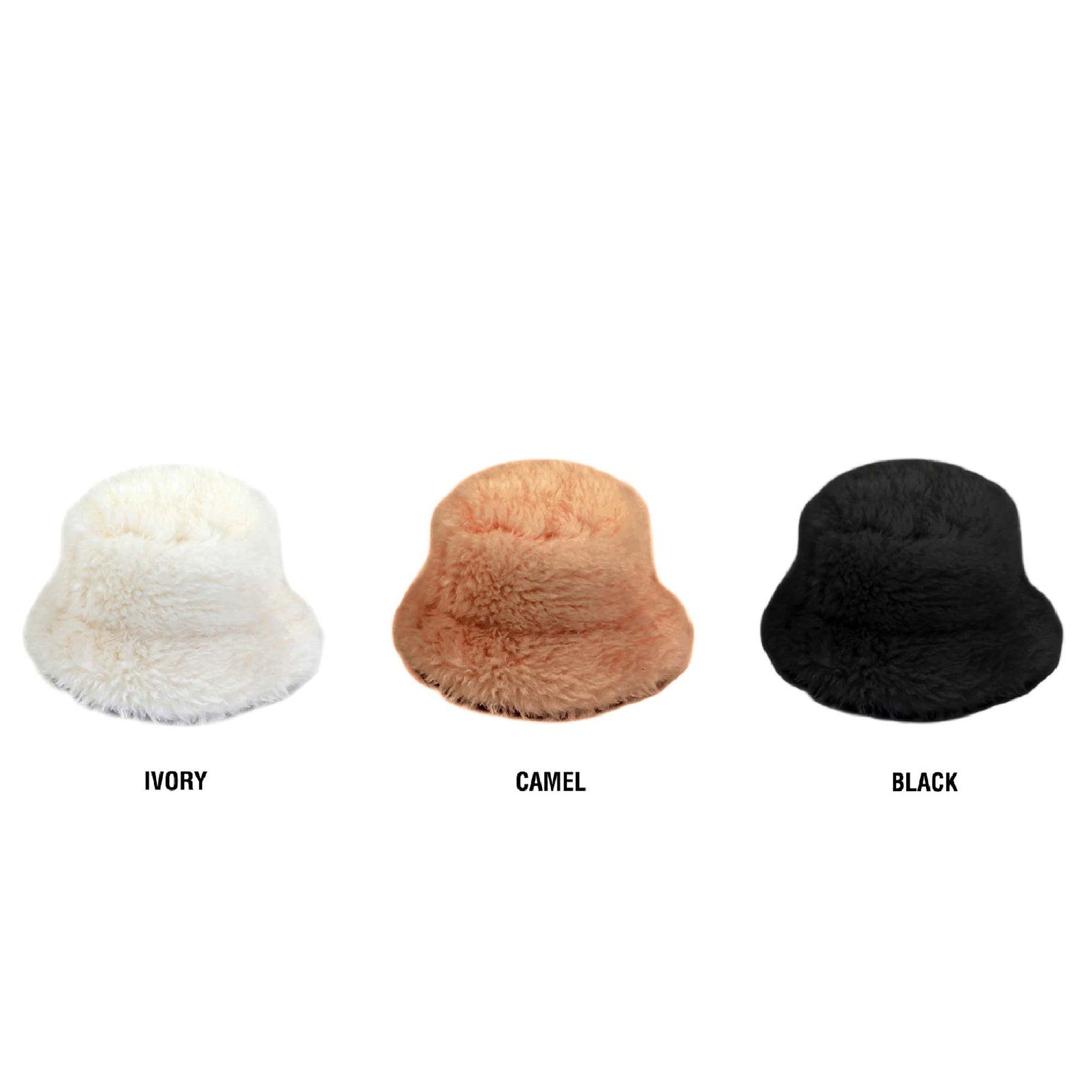 CC Faux Fur Bucket Hat ( BK-4031 )