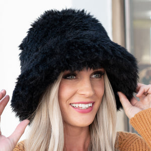 CC Faux Fur Bucket Hat ( BK-4031 )