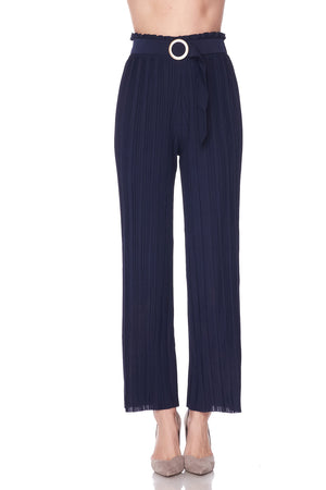 Belted Flowy Beach Pants - Lightweight ( BK902 )