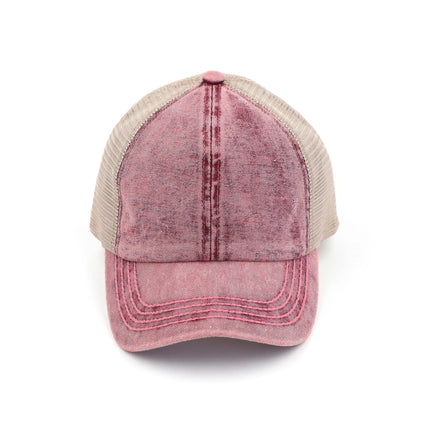 CC Washed Denim Criss Cross Cap ( BT-1009 )