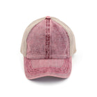 CC Washed Denim Criss Cross Cap ( BT-1009 )