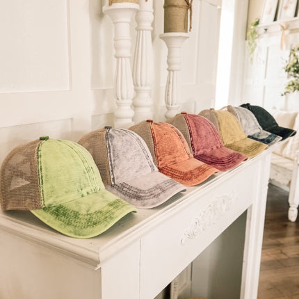 CC Washed Denim Criss Cross Cap ( BT-1009 )