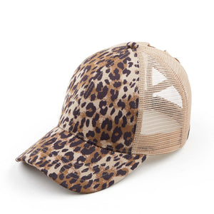 CC Faux Suede Leopard Hat ( BT-44 )