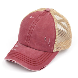 CC Multi Level Criss-Cross Pony Cap ( BT-780 )