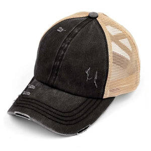 CC Multi Level Criss-Cross Pony Cap ( BT-780 )