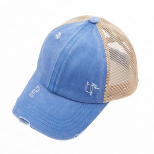 CC Multi Level Criss-Cross Pony Cap ( BT-780 )