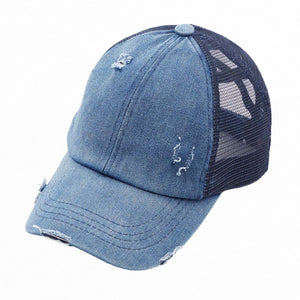 CC Multi Level Criss-Cross Pony Cap ( BT-780 )