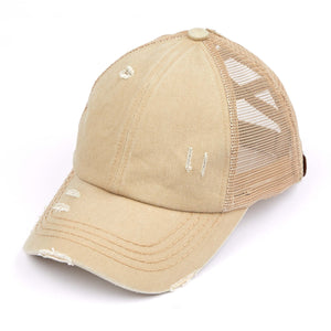 CC Multi Level Criss-Cross Pony Cap ( BT-780 )