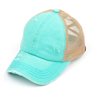 CC Multi Level Criss-Cross Pony Cap ( BT-780 )