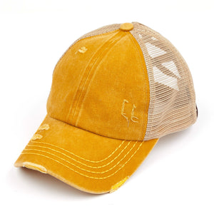 CC Multi Level Criss-Cross Pony Cap ( BT-780 )