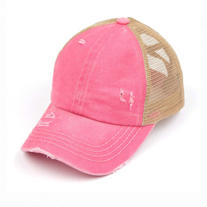 CC Multi Level Criss-Cross Pony Cap ( BT-780 )