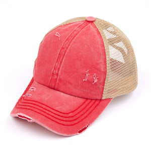 CC Multi Level Criss-Cross Pony Cap ( BT-780 )