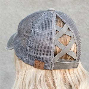 CC Multi Level Criss-Cross Pony Cap ( BT-780 )