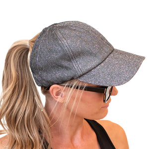 CC Metallic Stretchy Pony Cap ( BT-790 )