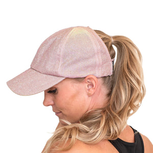 CC Metallic Stretchy Pony Cap ( BT-790 )