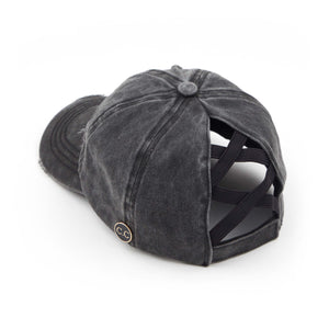 CC Cotton Criss-Cross Pony Cap ( BT-799 )