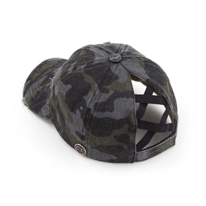 CC Cotton Criss-Cross Pony Cap ( BT-799 )