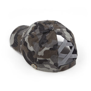 CC Cotton Criss-Cross Pony Cap ( BT-799 )