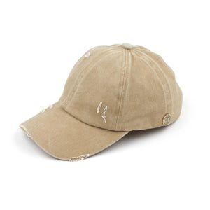 CC Cotton Criss-Cross Pony Cap ( BT-799 )