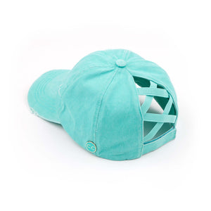 CC Cotton Criss-Cross Pony Cap ( BT-799 )