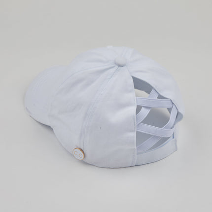 CC Cotton Criss-Cross Pony Cap ( BT-799 )