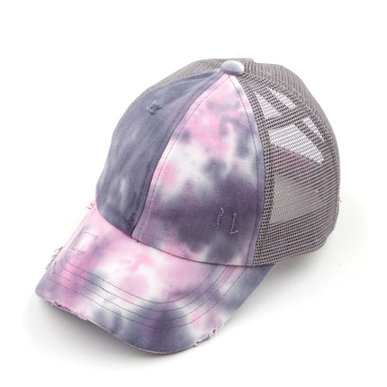 CC Tie-Dye Mesh Criss-Cross  Pony Cap ( BT-924 )