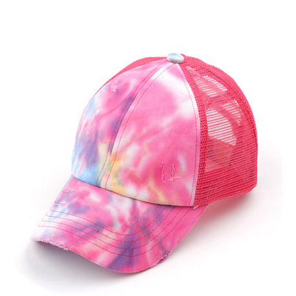 CC Tie-Dye Mesh Criss-Cross  Pony Cap ( BT-924 )