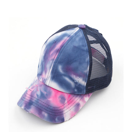 CC Tie-Dye Mesh Criss-Cross  Pony Cap ( BT-924 )