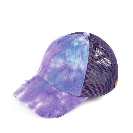 CC Tie-Dye Mesh Criss-Cross  Pony Cap ( BT-924 )
