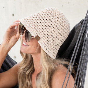 CC Crochet Knit Hat | Foldable ( BK-3934 )