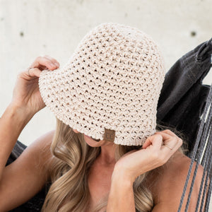 CC Crochet Knit Hat | Foldable ( BK-3934 )