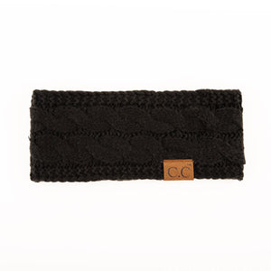 CC Cable Knit Lined Headwrap ( HW-20 )