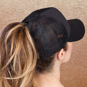 CC Solid Mesh Pony Cap ( BT-4 )