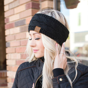 CC Cable Knit Lined Headwrap ( HW-20 )