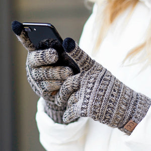 CC Multi Color Touchscreen Gloves 4-Tone ( G-816 )