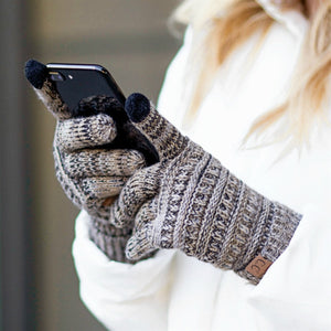 CC Multi Color Touchscreen Gloves 4-Tone ( G-816 )