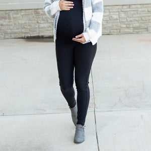 Twill Maternity Stretchy Jeggings ( MT-D002 )